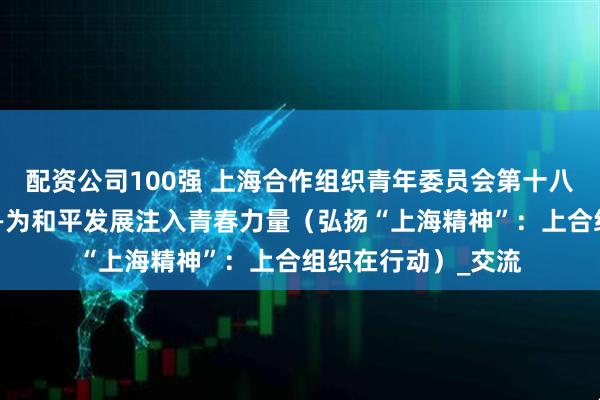 配资公司100强 上海合作组织青年委员会第十八次会议在京举行——为和平发展注入青春力量（弘扬“上海精神”：上合组织在行动）_交流